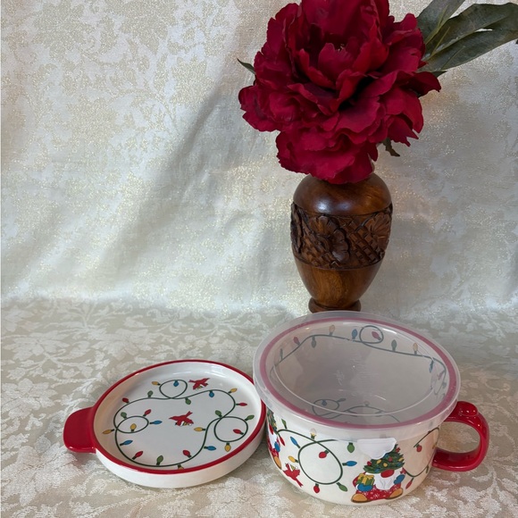 Temp-Tations Christmas Mug with Lid and Plate - Picture 9 of 9